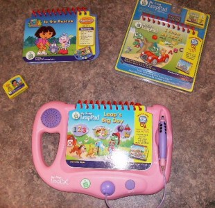 My First LeapPad/Books and Cartridges $25
